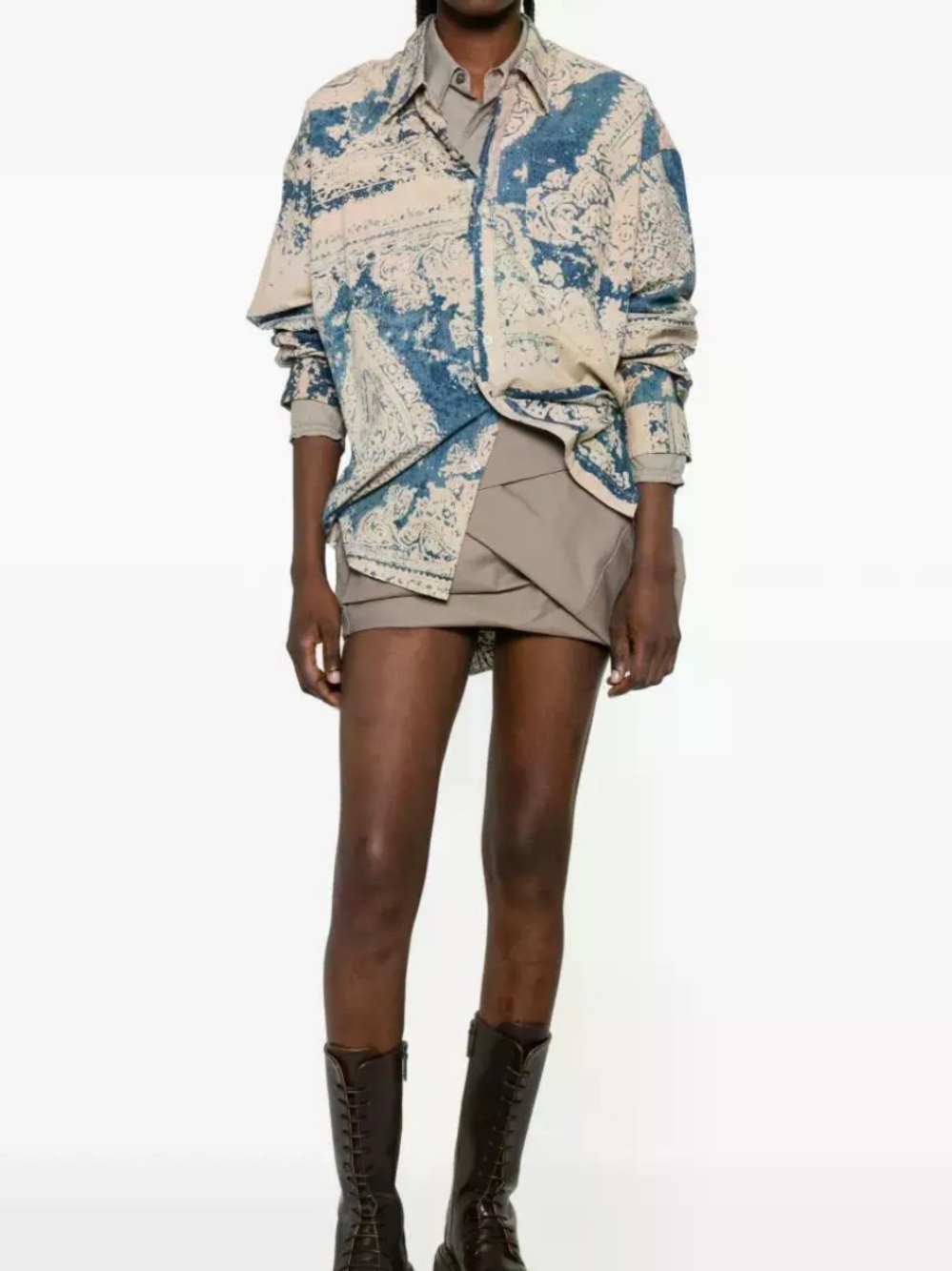 R13 Paisley-Print Shirt , S M
